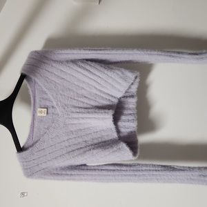 Urban Outfitters Cropped Purple Sweater